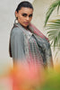 Grey Color Muslin Embroidered Unstitched Suit Material