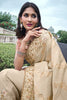 Cream Color Tissue Silk Embroidered Saree