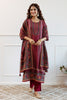 Maroon Colour Muslin Printed Suit