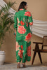 Green Color Muslin Printed Co-Ord Set