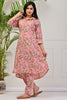 Peach Color Cotton Printed Co-Ord Set