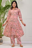 Peach Color Cotton Printed Co-Ord Set