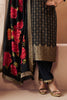 Black Zari Woven & Embroidered Silk Suit