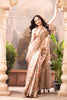 Beige Crepe Silk Floral Printed Saree