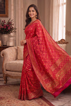 Rani Khaddi Georgette Woven Saree