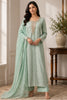 Mint Green Georgette Chikankari Work Unstiched Suit