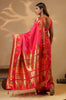 Strawberry Color Cotton Silk Woven Saree