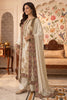 Cream Crepe Silk Printed And Handwork Suit
