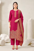 Rani Pashmina Zari Woven Unstitched Suit Material