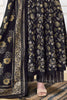Dark Purple Cotton Floral Printed Anarkali Suit Set