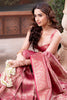 Rani Color Zari Woven Tissue Silk Saree