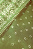 Green Color Cotton Silk Block Printed Saree