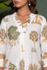 White Botanical Printed Cotton Kurta Set