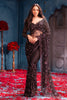 Black Cut-Dana And Sequins Embroidered Net Saree