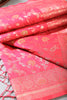 Pink Colour Zari Woven South Silk Saree