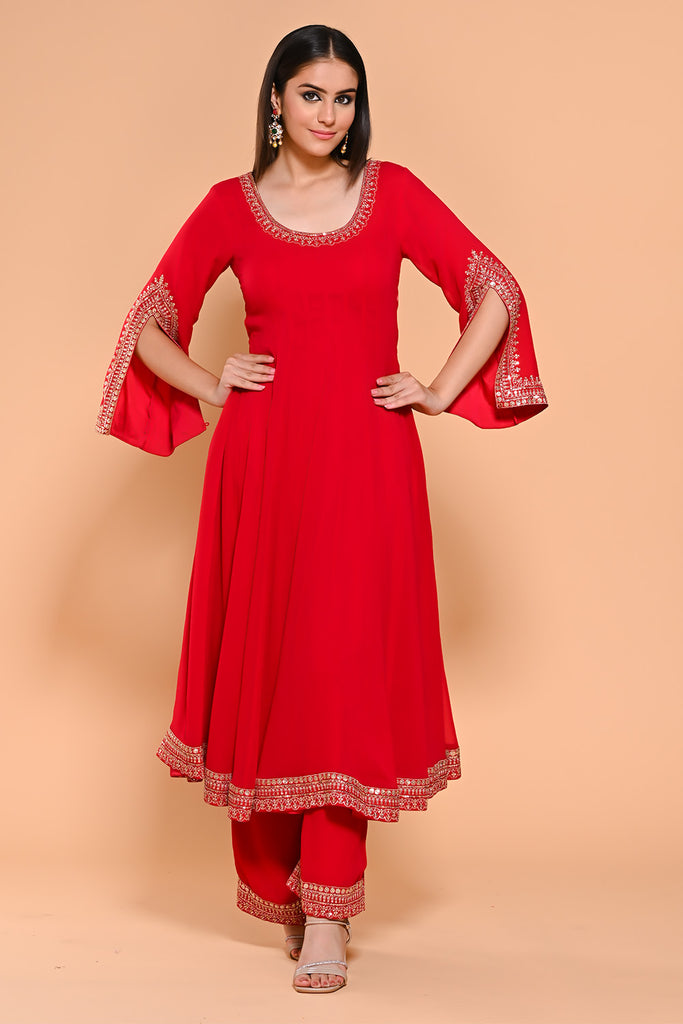 sleeves designs for anarkali dress Anarkali frock designs for women