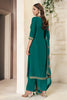 Teal Silk Zari & Resham Woven Suit Set