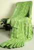 Green Color Block Printed Cotton Silk Saree