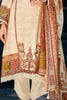 Cream Silk Woven And Printed Unstitched Suit Material