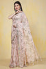 Dusty Pink Sequins Embroidered Georgette Saree