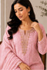 Pink Georgette Chikankari Work Unstiched Suit