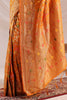 Mustard Resham & Zari Floral Woven Silk Saree