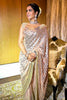 Dusty Pink Color Sequins Embroidered Georgette Saree