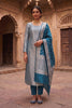 Teal Blue Banarsi Silk Woven Unstitched Suit Material