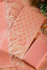 Peach Color Chanderi Cotton Woven Unstitched Suit Fabric