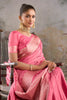 Dusty Pink Zari Woven Satin Silk Saree