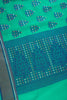 Teal Green Color Supernet Cotton Woven Saree