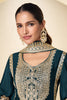 Crepe Silk Zari And Sequins Embroidered Suit Set