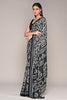Black & White Color Crepe Printed Saree