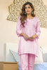 Pink Cotton Resham Embroidered Kurti