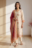 Cream Chanderi Cotton Floral Printed Suit