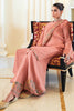 Pink Color Embroidered Organza Unstitched Suit Material