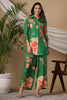 Green Color Muslin Printed Co-Ord Set
