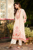 Cream Crepe Silk Printed Kurta Set