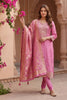 Dusty Pink Zari And Sequins Embroidered Silk Suit