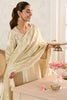 Cream Shisha Silk Work Unstitched Suit Material