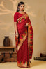 Maroon Cotton Silk Woven Saree