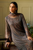 Grey Spun Printed Unstitched Suit Fabric