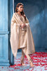 Cream Pure Matelic Tissue Sequins Embroidered Suit