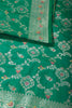 Sea Green Colour Banarasi Silk Woven Saree