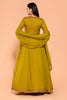 Olive Green Color Georgette Alia-Cut Anarkali Suit