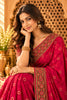 Rani Woven And Embroidered Crepe Saree