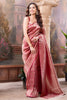 Rani Color Zari Woven Tissue Silk Saree