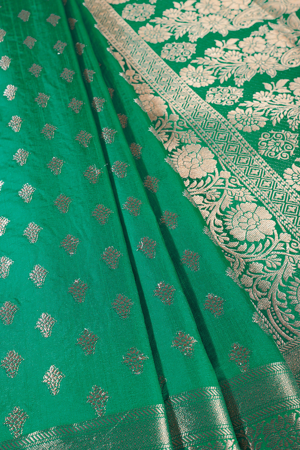 Silk Zari Buta Woven Sarees