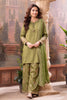 Green Embroidered Suits With Embroidered Pallazo