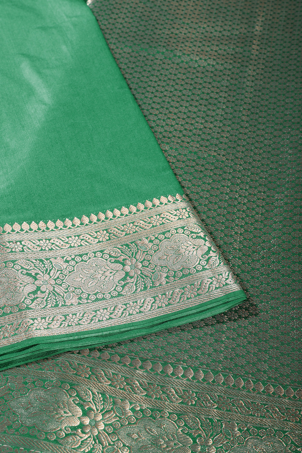 Solid Colour Silk Woven Sarees